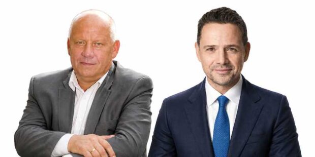 Grzegorz Wysocki (z lewej) i Rafał Trzaskowski. Fot. FB