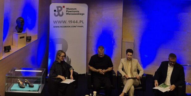 Konferencja prasowa od lewej: A.Szydłowska, B.Król, K.Bober, J.Ołdakowski