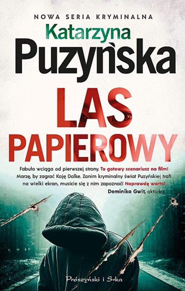 Las papierowy okładka książki