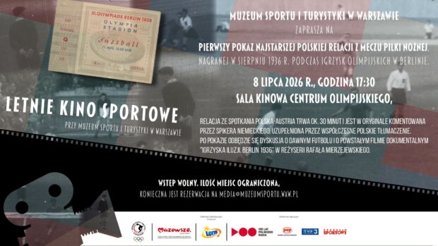 Letnie Kino Sportowe zaprasza. Fot. MSiT Letnie Kino Sportowe zaprasza. Fot. MSiT