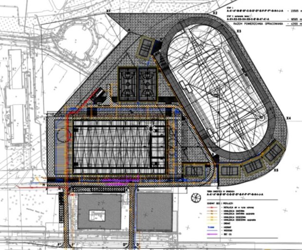 Projekt hali sportowej. Fot. arch. MSiT