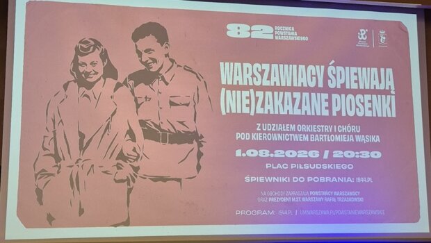 Warszawiacy śpiewają - bilboard / fot. Roman Soroczyński