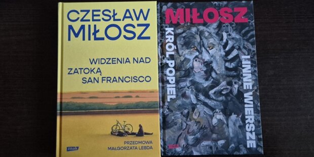 Dwie książki Czesława Miłosza okładki