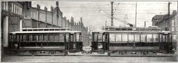 Wóz silnikowy i doczepny nowego typu - źródło Kronika Warszawy, lipiec-sierpień 1926. Fot. Magistrat Warszawy