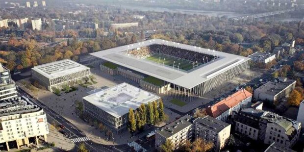 Nowy Stadion Polonii - wizualizacja. Fot. UM Warszawy