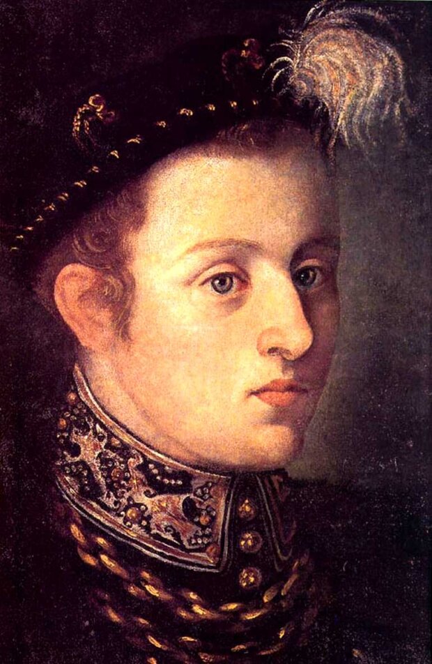 Wilhelm z Rożemberku (1535-1592) około roku 1550 - źródło urząd miasta Český Krumlov. Fot. NN (Wikimedia)